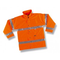 PARKA GRANDE VISIBILIDADE C/FITA REF. LARANJA